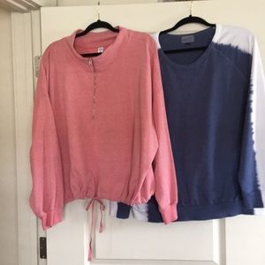 2 cute sweatshirts from Target and Old Navy